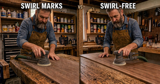 How to sand wood without leaving swirl marks