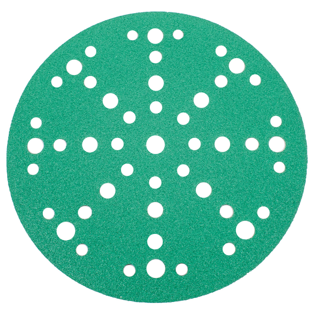 Green aluminum oxide 6 inch 49-hole multi-hole sanding disc for Festool sanders