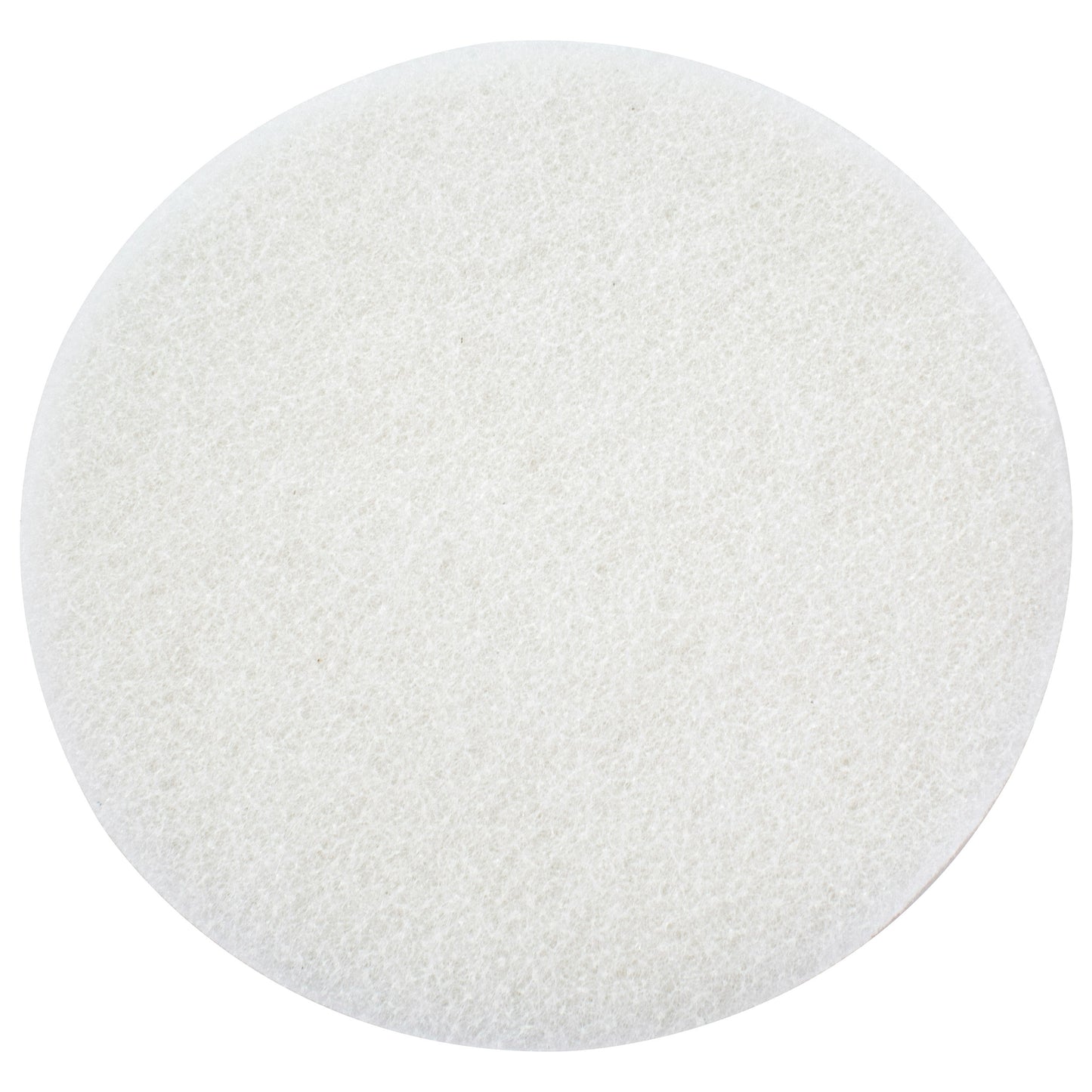 White non-scratch non-woven finishing pad for applying hard wax oil, face up