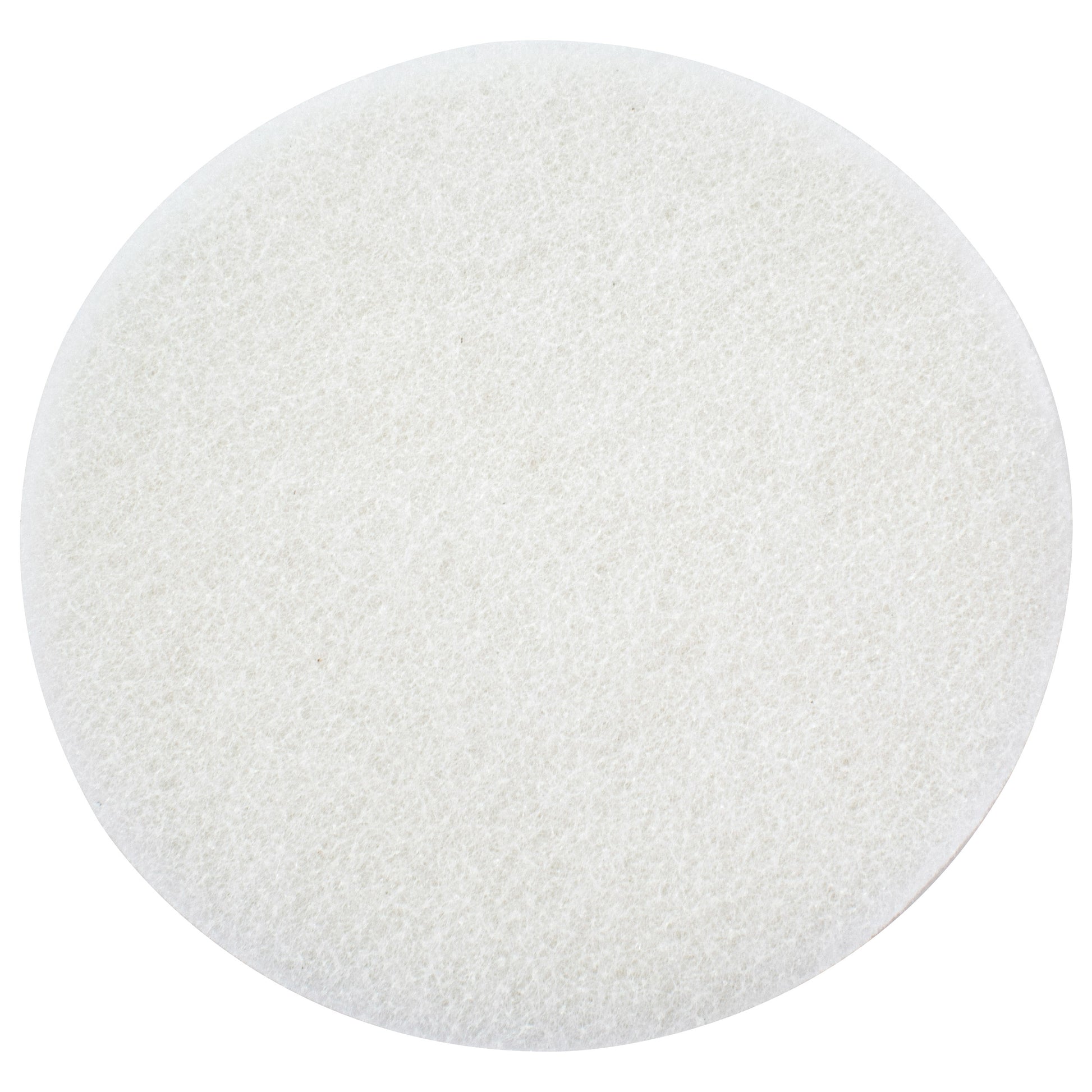 White non-scratch non-woven finishing pad for applying hard wax oil, face up
