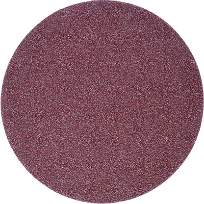 Close up of a 6 inch ceramic mesh sanding disc showing the open weave that extracts dust across the whole face